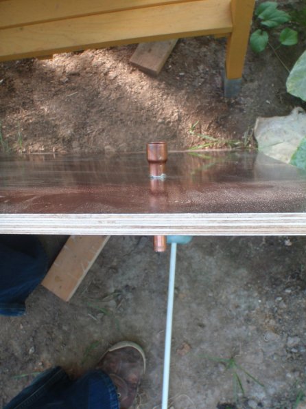 Durchführung montiert